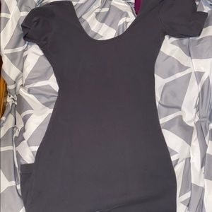 Grey mini skin tight dress